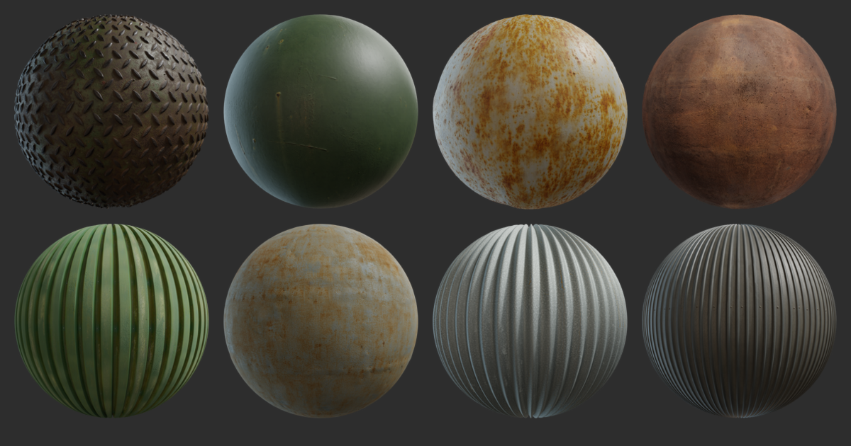 Metal07 PBR, FREE 3D metal materials