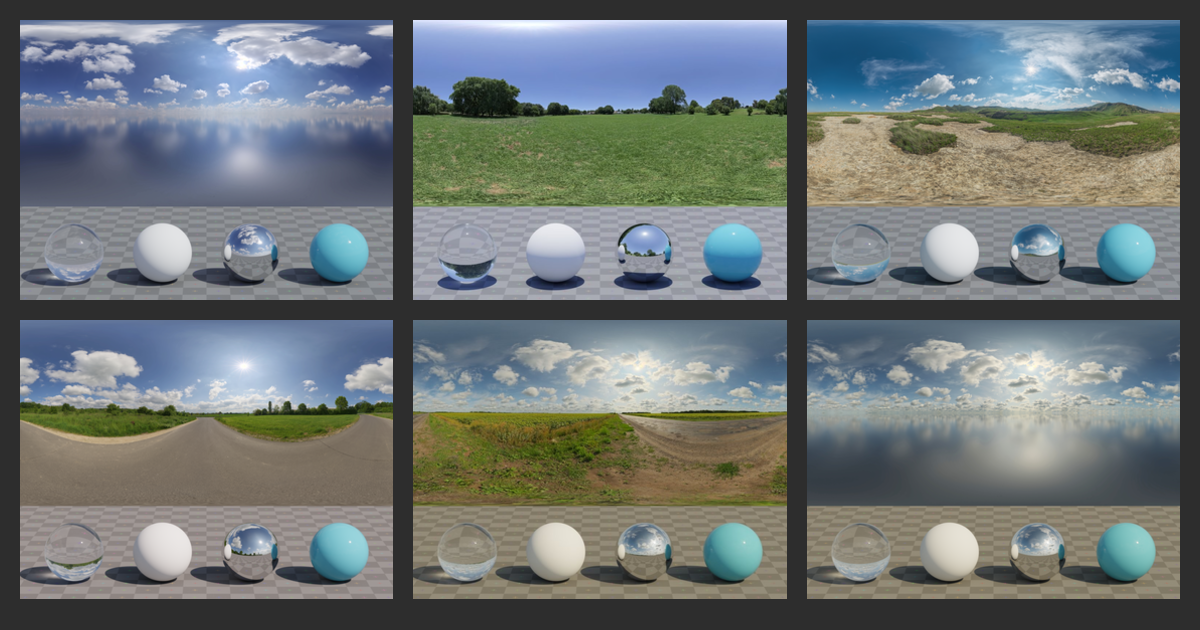 HDRIs: Nature > Skies > Natural Light > Midday • Poly Haven