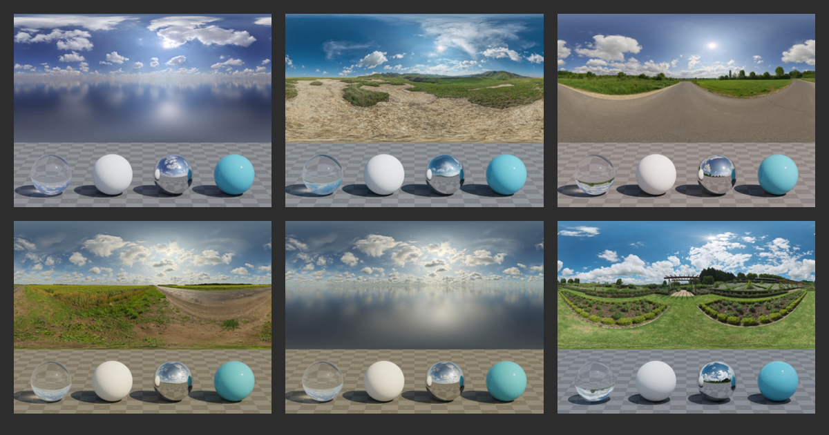 HDRIs: Outdoor > Midday > Natural Light > Partly Cloudy • Poly Haven