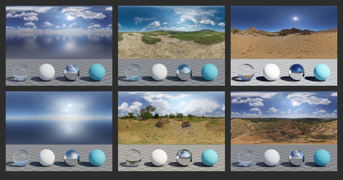 HDRIs: Outdoor > Natural Light > Midday > High Contrast • Poly Haven