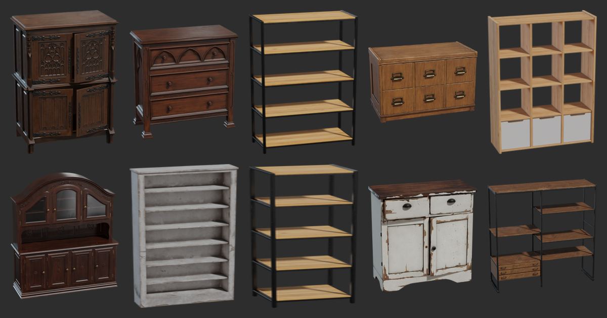 Models Shelves • Poly Haven