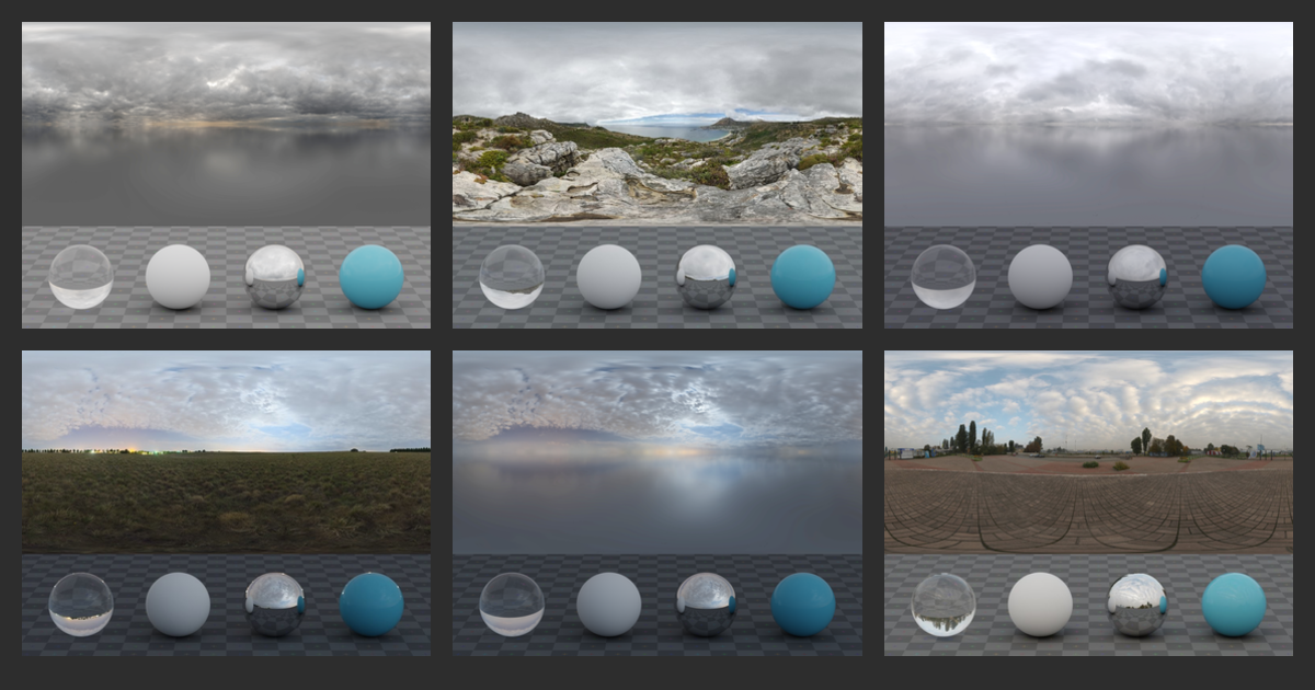 HDRIs: Skies > Outdoor > Natural Light > Overcast • Poly Haven