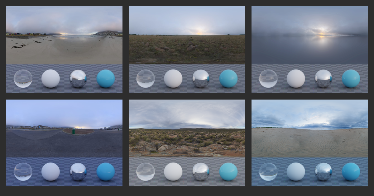 HDRIs: Skies > Overcast > Outdoor > Sunrise-sunset • Poly Haven